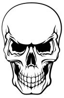 Aufkleber Sticker Totenkopf Skull