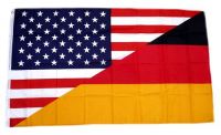 Fahne / Flagge Deutschland / USA 90 x 150 cm