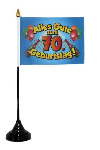 Tischflagge Alles Gute zum 70. Geburtstag 10 x 15 cm ...