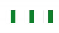 Flaggenkette Schützenfest grün / weiß 6 m
