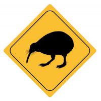 Aufkleber Sticker Achtung Kiwi Autoaufkleber