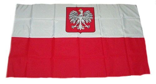 Fahne / Flagge Polen Adler 30 x 45 cm