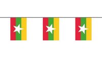 Flaggenkette Myanmar 6 m