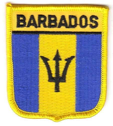 Wappen Aufnäher Fahne Barbados