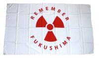 Fahne / Flagge Remember Fukushima 90 x 150 cm