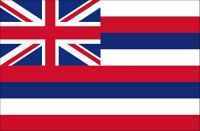 Fahnen Aufkleber Sticker USA - Hawaii