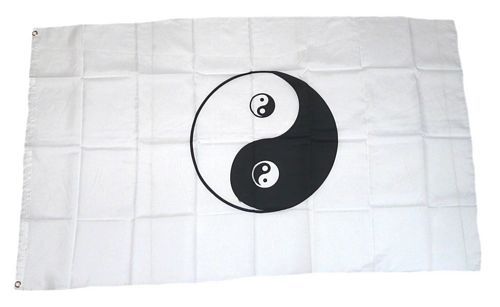 Fahne / Flagge Ying Yang 90 x 150 cm