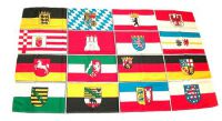 Flagge / Fahne Deutschland 16 Bundesländer Hissflagge 90 x 150 cm