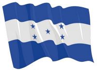 Fahnen Aufkleber Sticker Honduras wehend