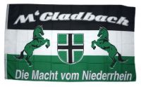 Fahne / Flagge Mönchengladbach Macht vom Niederrhein 90 x 150 cm