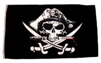 Fahne / Flagge Pirat blutiger Dolch 90 x 150 cm