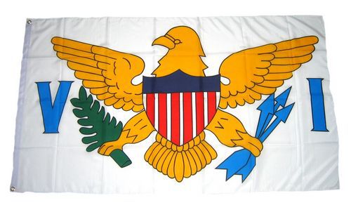 Flagge / Fahne Amerikanischen Jungferninseln Hissflagge 90 x 150 cm