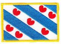 Fahnen Aufnäher Niederlande - Friesland Fahne Flagge Patch
