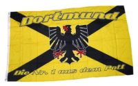 Fahne / Flagge Fußball Dortmund Kreuz 150 x 250 cm