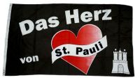 Fahne / Flagge Reeperbahn Herz von St. Paul 90 x 150 cm