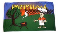 Fahne / Flagge Party Time Grillparty 90 x 150 cm