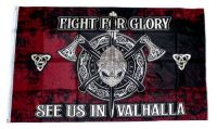 Fahne / Flagge Wikinger Fight for Glory Valhalla 90 x 150 cm