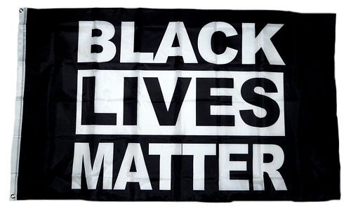 Fahne / Flagge Black Lives Matter schwarz 90 x 150 cm