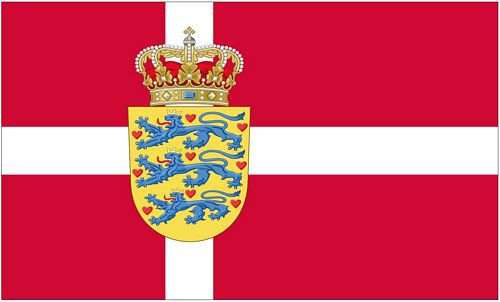 Fahne Dänemark Wappen Hissflagge 90 x 150 cm Flagge 