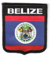Wappen Aufnäher Fahne Belize