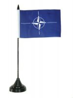 Fahne / Tischflagge NATO NEU 11 x 16 cm Flaggen
