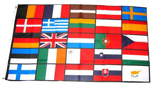 Flagge / Fahne Europa 25 Länder Hissflagge 90 x 150 cm