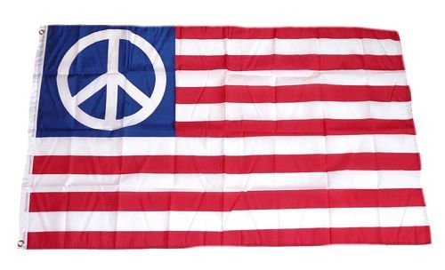 Fahne / Flagge USA - Peace 90 x 150 cm