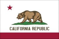 Fahnen Aufkleber Sticker USA - Kalifornien Aufkleber