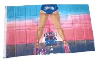Fahne / Flagge Lady with Truck 90 x 150 cm