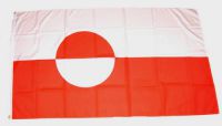 Flagge / Fahne Grönland Hissflagge 90 x 150 cm
