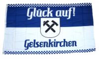 Fahne / Flagge Glück auf! Gelsenkirchen 90 x 150 cm
