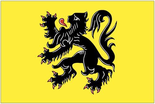 Fahnen Aufkleber Sticker Belgien - Flandern