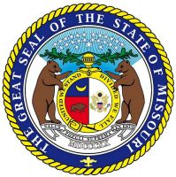 Fahnen Aufkleber Sticker Siegel USA - Missouri