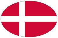 Wappen Aufkleber Sticker Dänemark