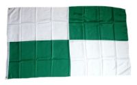 Fahne / Flagge 4 Karo grün / weiß 90 x 150 cm