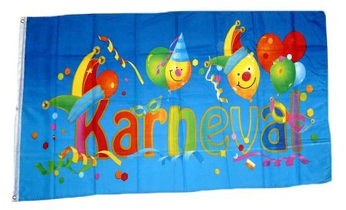 Fahne / Flagge Karneval Fasching Kids 90 x 150 cm