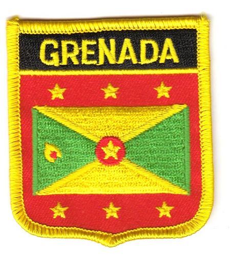 Wappen Aufnäher Grenada Patch Flagge Fahne 