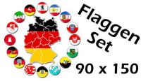 Flaggenset Deutschland 16 Bundesländer 90 x 150 cm
