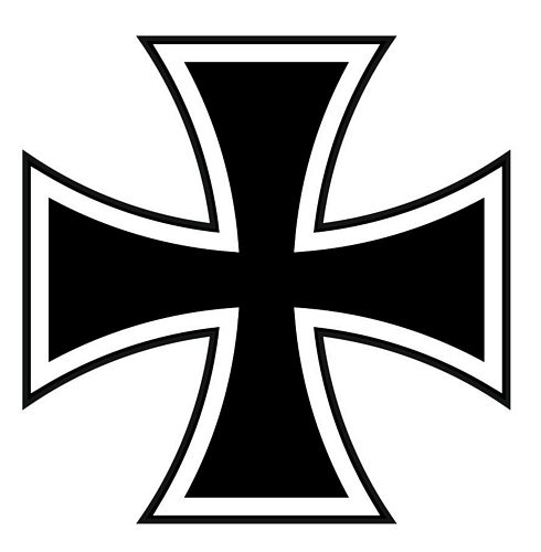 Aufkleber Sticker Deutschland Eisernes Kreuz, Konturaufkleber, Diverses