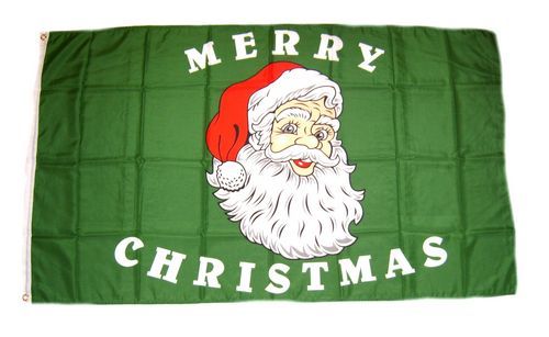 Fahne / Flagge Weihnachtsmann Merry Christmas 90 x 150 cm