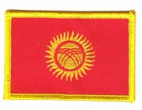 Fahnen Aufnäher Kirgistan