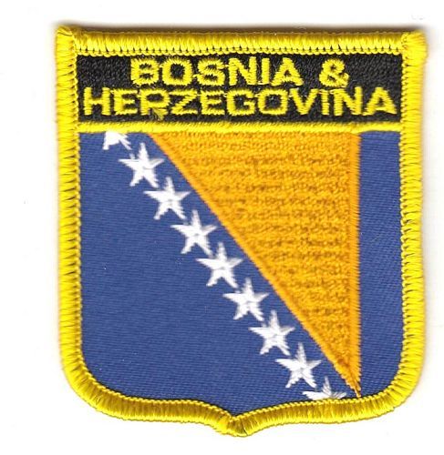 Wappen Aufnäher Fahne Bosnien Herzegowina