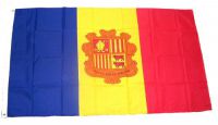 Flagge / Fahne Andorra Wappen Hissflagge 90 x 150 cm