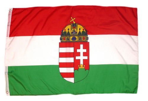 Flagge Fahne Ungarn Wappen Hissflagge 60 x 90 cm 