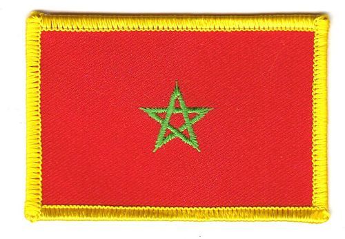 Fahnen Aufnäher Marokko