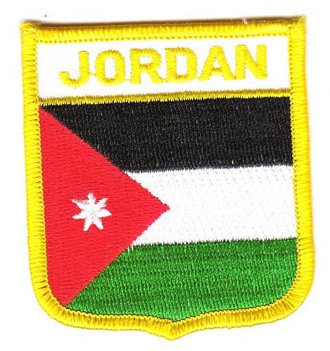 Wappen Aufnäher Fahne Jordanien