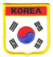 Wappen Aufnäher Fahne Südkorea