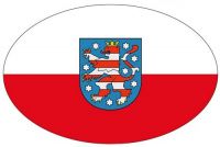 Wappen Aufkleber Sticker Thüringen