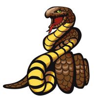 Aufkleber Sticker Schlange Kobra