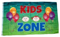 Fahne / Flagge Kids Zone 90 x 150 cm